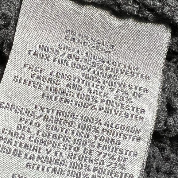 Levi's Denim Trucker Jacket Men's Large Black Sherpa Lined Full Zip - Picture 14 of 14